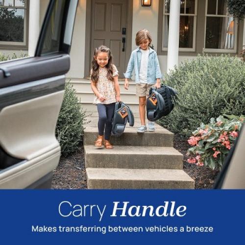 Chicco GoFit ClearTex Plus Backless Booster Car Seat - Obsidian