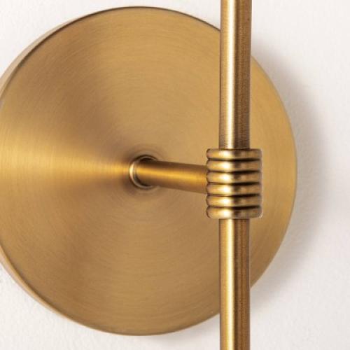Metal Sconce Wall Light (Includes LED Light Bulb) Brass - Threshold™ designed with Studio McGee