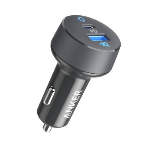 Anker 2-Port 20W USB-C   15W USB-A Power Delivery Car Charger - Black