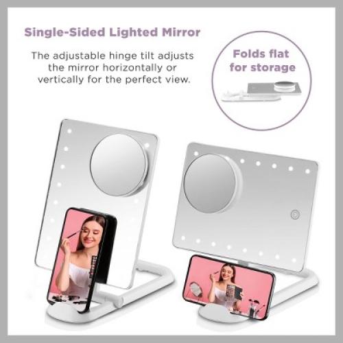 Conair LED Hollywood Lighted Social Media Makeup Mirror - White