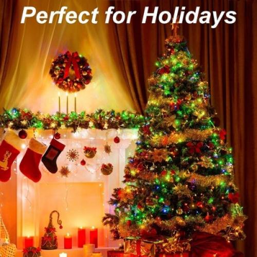 Joiedomi  100 Clear White Christmas Lights Set