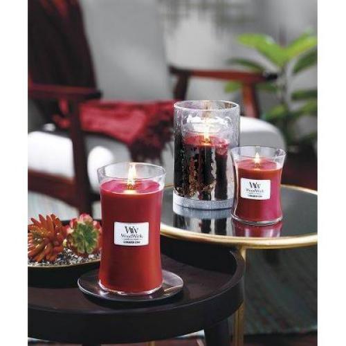 21.5oz Large Hourglass Jar Candle Cinnamon Chai - WoodWick