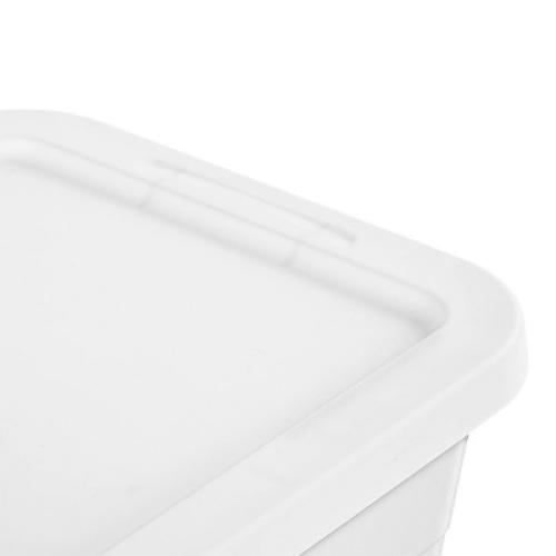6qt Clear Storage Box White - Room Essentials™ (9 pieces )