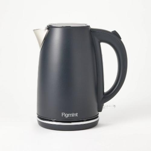 1.7 L Electric Kettle with Thin Chrome Trim Band - Painted Stainless Steel - Figmint™
