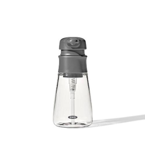 OXO 10oz Soap Dispenser Gray: Kitchen & Bathroom Hand Dish Soap Pump, Plastic, 6.63 Height, 2.88 Width