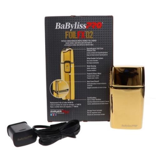 Color Gold BaBylissPRO FOILFX02 Cordless Gold Metal Double Foil