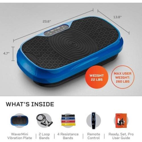 LifePro Blue Fitness Platform: Enhance Your Home Workouts with Our All-in-One Vibration Plate and Loop Bands