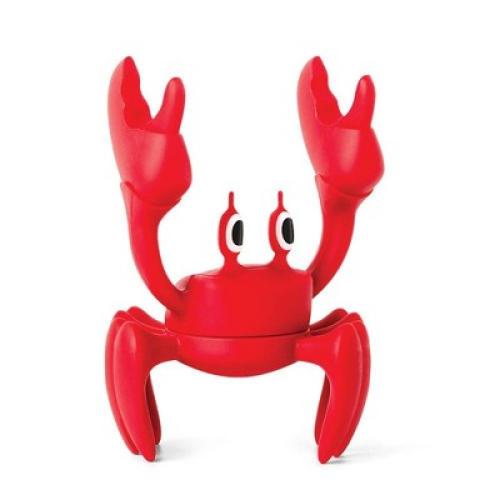 Ototo Holiday Gift Silicone Red Crab Spoon Rest Steam Releaser