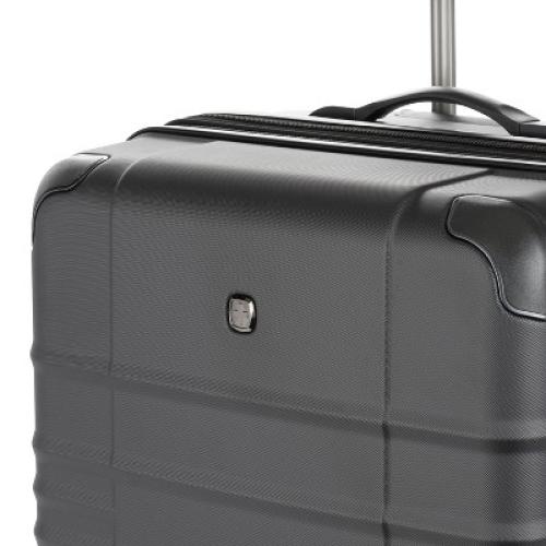 SWISSGEAR Cascade Hardside Large Checked Spinner Suitcase - Black