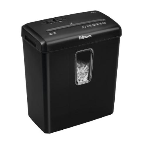 Fellowes Powershred 6ct Cross-Cut Paper Shredder - Black