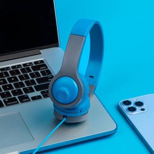 JLab JBuddies Folding Gen 2 Kids Headphones - Blue/Gray