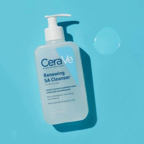 16oz CeraVe Fragrance-Free Face Renewing SA Face Wash - 16 fl oz