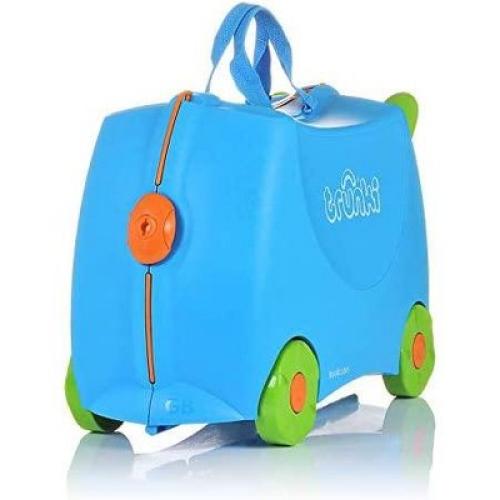 Trunki Kids Ride-On Suitcase & Toddler Carry-On Airplane Luggage: Terrance Blue