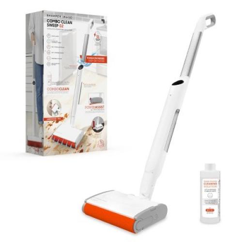 Sharper Image Combo Clean Sweep 02, Cordless Power Broom & Mop White (missing charge)