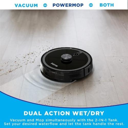 iHome iHRVS1PRO-3BLK-RB AutoVac Nova S1 Pro Self Empty LIDAR Mapping, 150 Min Runtime, Strong Suction Robot Vacuum - Certified Refurbished Grade B