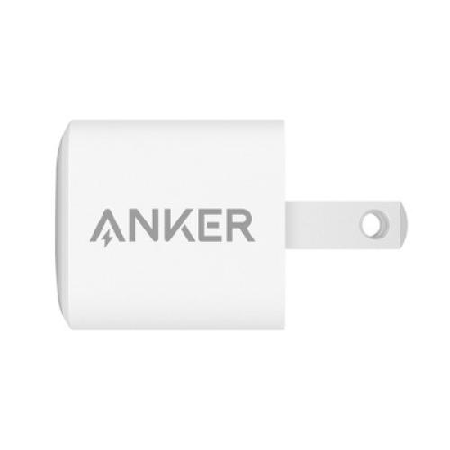 Anker PowerPort PD Nano 20W USB-C Wall Charger with 6 ft PowerLine II USB-C to Lightning Cable - White