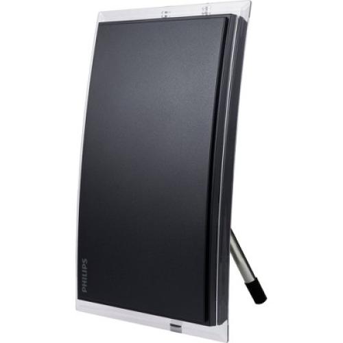 Philips Crystal HD Indoor Amplified TV Antenna with 6' Coaxial Cable – Black