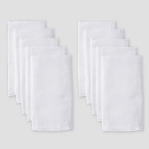 Gerber Baby 10pk Prefold Birdseye Diaper - White One Size
