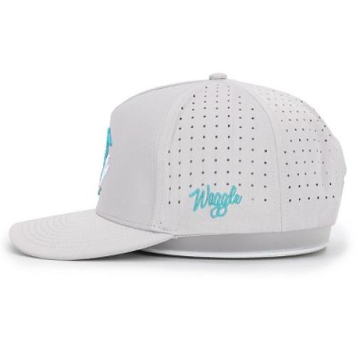 Waggle Adult Polyester Baseball Hat - Great Blue