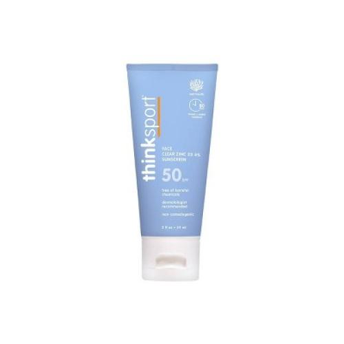 thinksport Clear Zinc Face Mineral Sunscreen Lotion - SPF 50 - 2 fl oz
