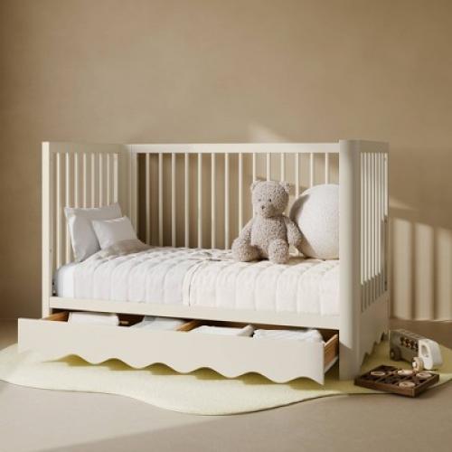 Storkcraft Casablanca Convertible Crib with Drawer - Frosted Oat