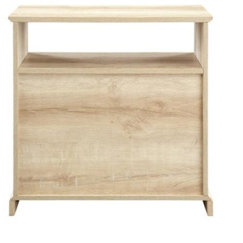 Transitional 2 Drawer Nightstand White Oak - Walker Edison