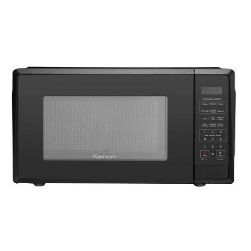 ‼️has stains and may come with scratches‼️Kenmore 1.1 cu-ft Black Microwave - Black