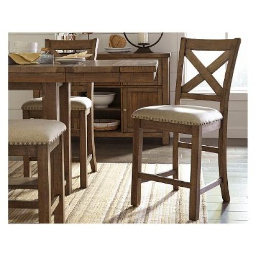 Moriville Upholstered Counter Height Barstool Beige - Signature Design by Ashley
