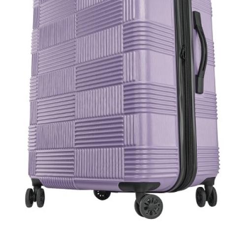 American Tourister NXT Checkered Hardside Carry On Spinner Suitcase - Soft Lilac