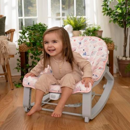 Ingenuity Keep Cozy 3-in-1 Grow with Me Baby Bouncer, Rocker & Toddler Seat - Burst