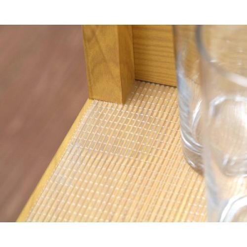Con-Tact 18 x 4' Zip-N-Fit Premium Non-Adhesive Ribbed Shelf Liner: Clear Drawer & Fridge Liner for Cabinets