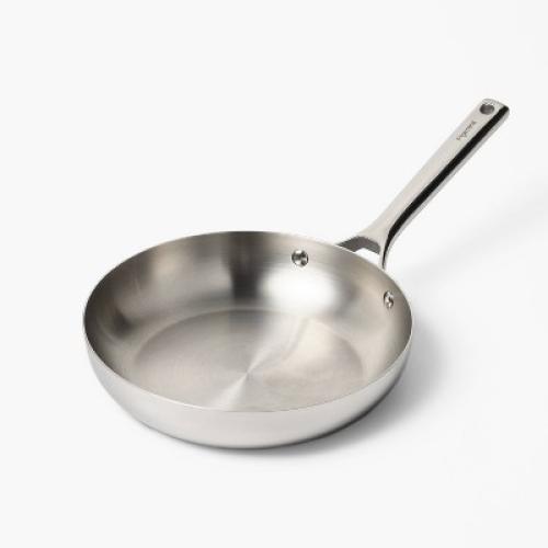 10 Uncoated Stainless Steel Frying Pan - Figmint™
