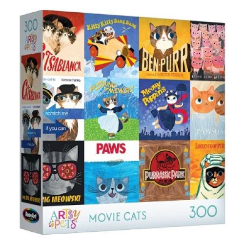 RoseArt Planet Cat 300pc - Movie Cats Jigsaw Puzzle