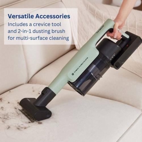 Tineco GO Pet Cordless Stick Vacuum with ZeroTangle Brush Technology Seafoam Green: HEPA Filter, Pet Hair, Multi-Surface