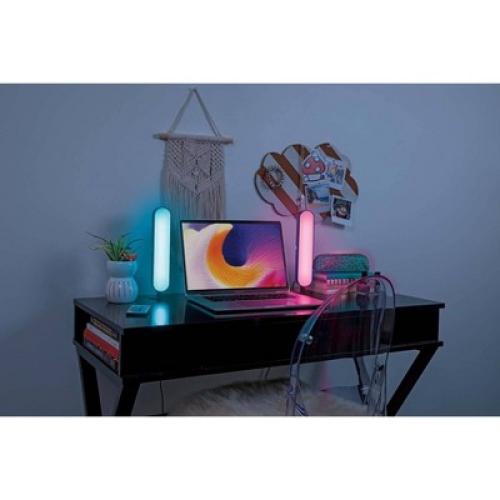 (Set of 2) LED Light Bars with Remote Black - West & Arrow