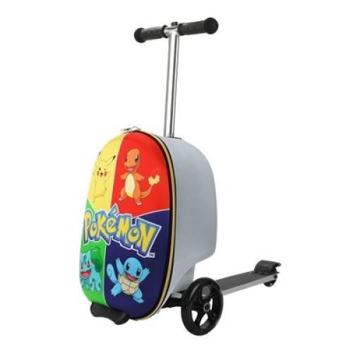 Pokemon Character Art Scooter Youth Rolling Carry On Luggage
