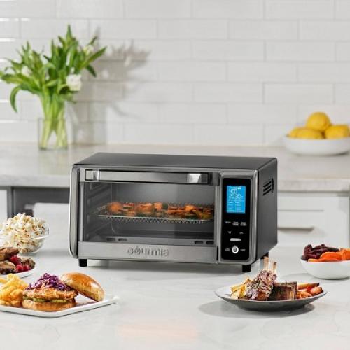 Gourmia Digital 4-Slice Toaster Oven Air Fryer with 11 Cooking Functions Stainless Steel Gray‼️light dirt‼️
