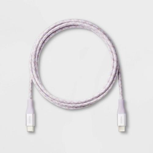 6' USB-C to USB-C Braided Cable - heyday™ Soft Purple