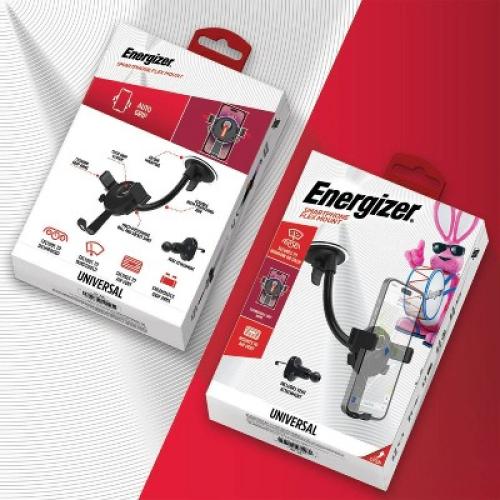 Energizer Car Accessory Vent Dash Window and Cup Flex Mount: Auto Electronics, iPhone Holder, Black, 1-Year Warranty