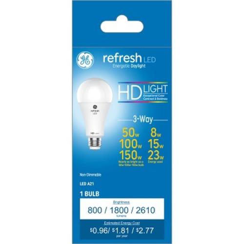 GE Refresh HD Daylight 3-Way A21