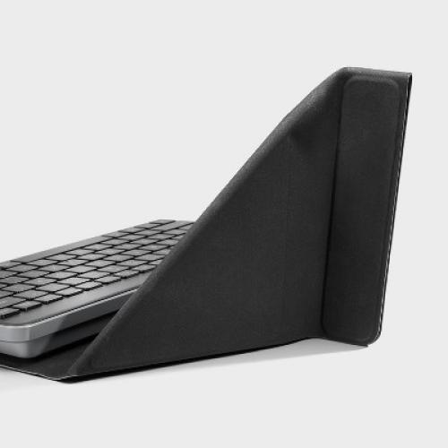 Color Black and grey Wireless Keyboard with Stand for iPads & Tablets - heyday™ Black and Gray