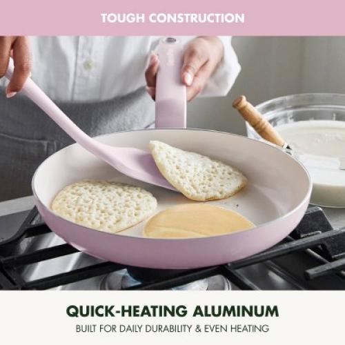 GreenPan Rio Advanced 2pc (10 and 12) Ceramic Nonstick Fry Pan Set Pink