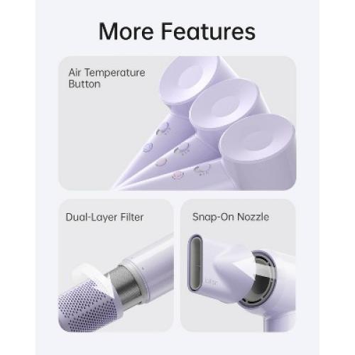 Laifen SE Lite Hair Dryer - Purple - 1400 Watts