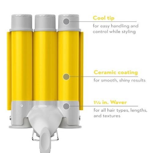 Conair Style Chemistry Triple Barrel Hair Waver Attachment For Use With Style Chemistry Starter Kit Power Handle - 1