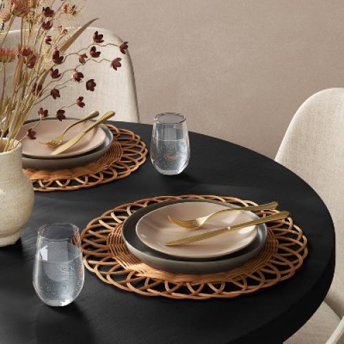 2pk.Woven Looped Rattan chargers - Threshold™