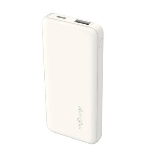myCharge 5000mAh Power & Go Power Bank - White