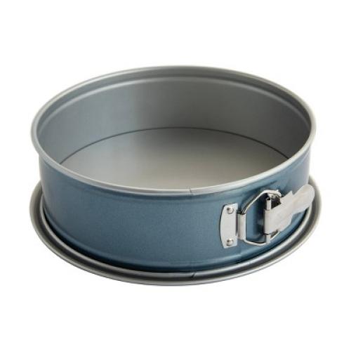 (1 pan dented around edge ) (2 pack)Nordic Ware 9 Carbon Steel Spring Form Pan Blue: Nonstick Cheesecake Pan, 9 Inch, Hand Wash, Oven-Safe, 5-Year Warranty