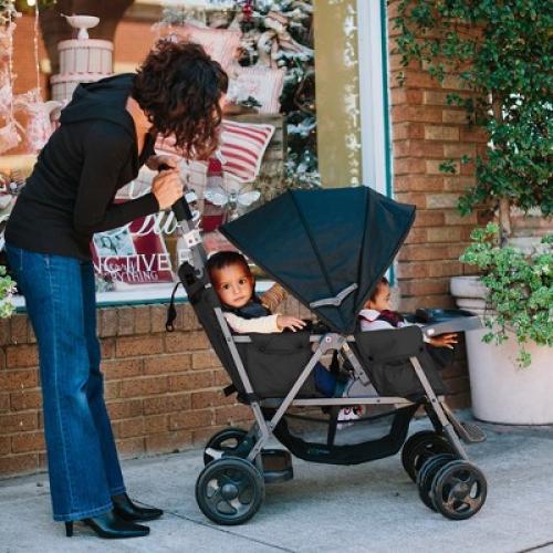 Joovy Caboose Too Sit Stand Tandem Double Stroller - Black