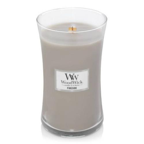 21.5oz Large Hourglass Jar Candle Fireside - WoodWick