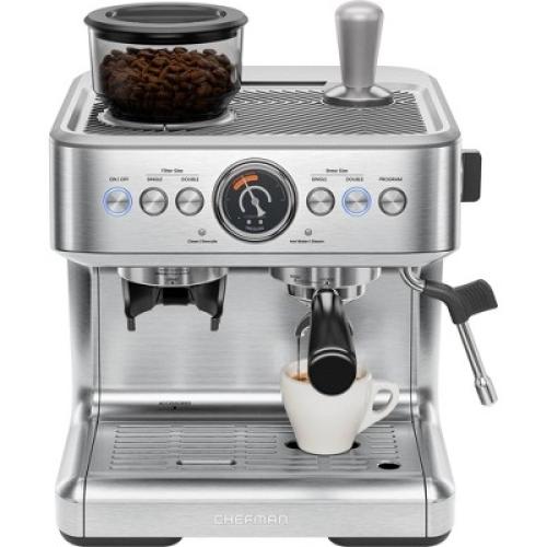 Chefman Crema Supreme Espresso Machine Stainless Steel